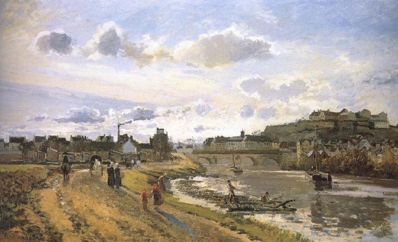 Camille Pissarro Pang plans raft Schwarz oil painting picture